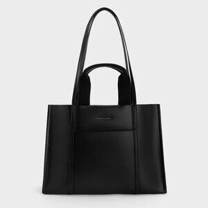 Charles & Keith Shalia Tote Bag - Black